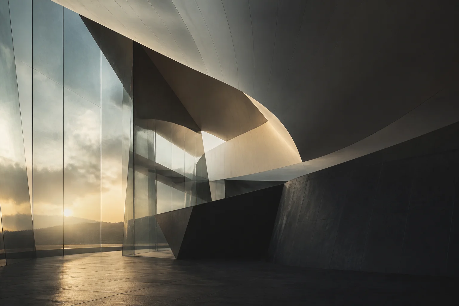 Protective architectural structure representing special risks
